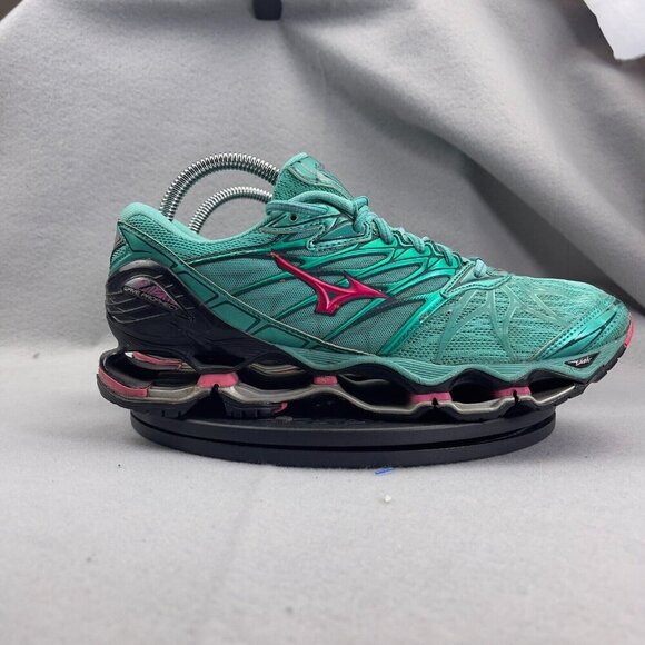 Mizuno  Wave Prophecy 7 Running Shoe Green Womens Size 9.5 - Picture 5 of 12
